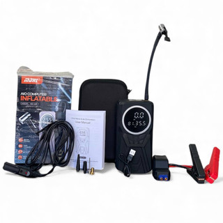 پمپ باد و جامپ استارتر سهکاره MDHL MD-1231 – باتری 8400mAh، فشار 150PSI و پاوربانک پرتابل